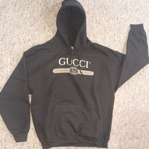 New Men's Gucci Hooded Sweatshirt